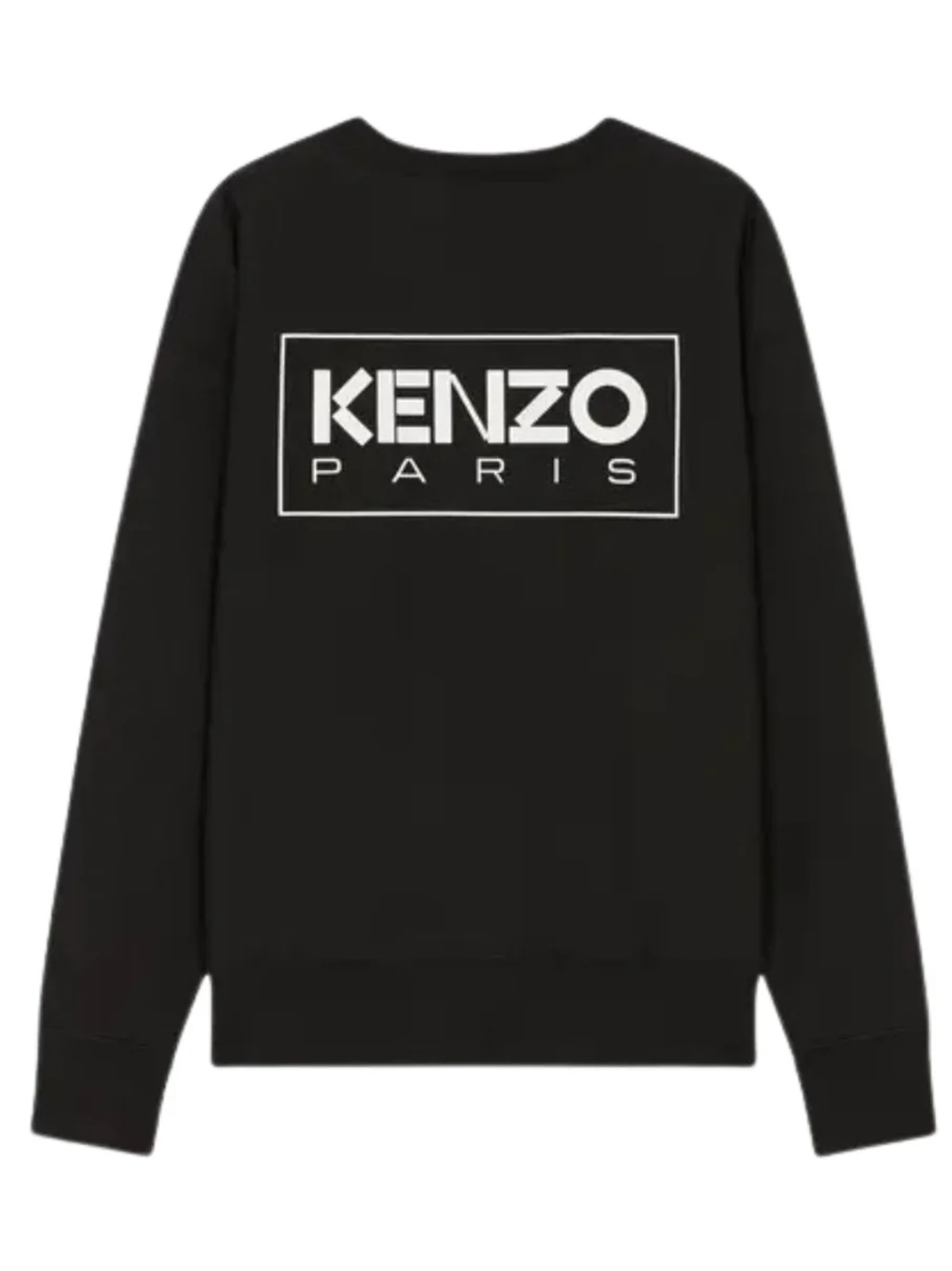 Kenzo Paris Outlined Logo Black Sweatshirt