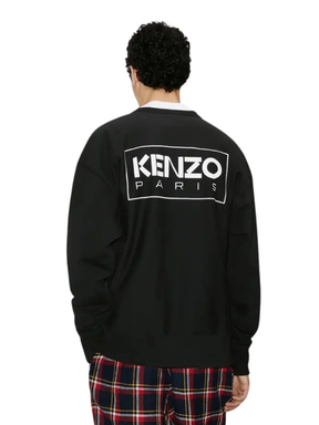 Kenzo Paris Outlined Logo Black Sweatshirt