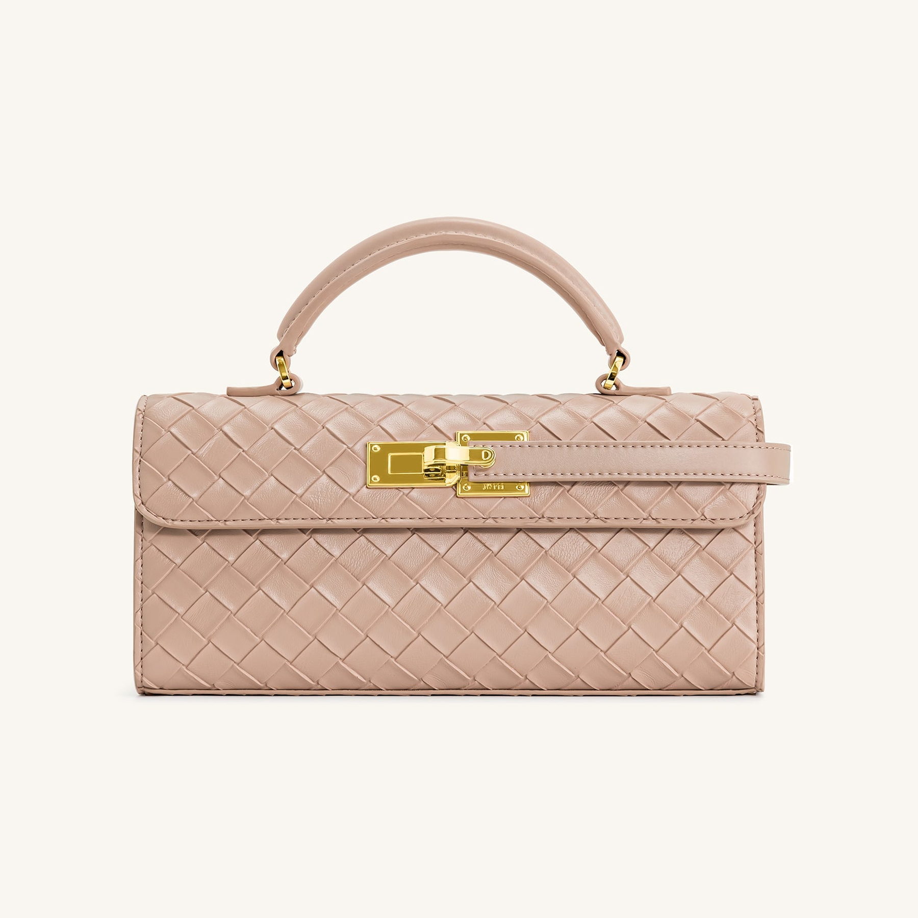 Keyla Weave Texture Top Handle Bag - Pink