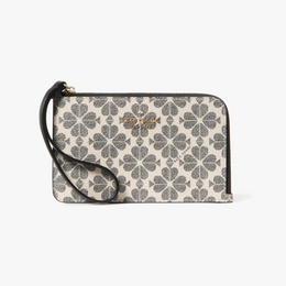 Lucy Spade Flower Small L-Zip Wristlet