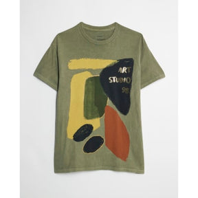 Khaki Art Studio Foil T-Shirt