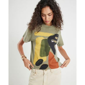 Khaki Art Studio Foil T-Shirt