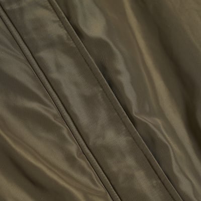 Khaki Bubble Hem Jacket