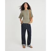 Khaki Elasticated Waist T-Shirt