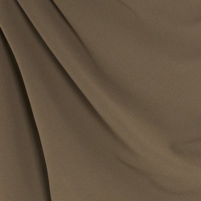 Khaki Long Sleeve Asymmetric Drape Top