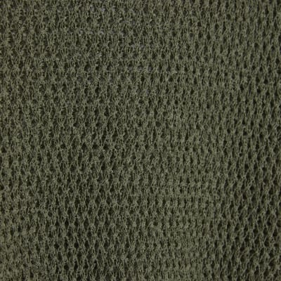 Khaki Open Stitch Knit Off The Shoulder Top