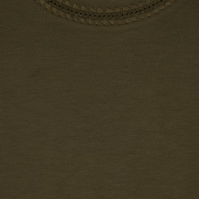 Khaki Premium Whipstitch T-Shirt