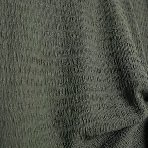 Khaki Short Sleeve Textured Tie T-shirt