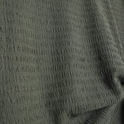 Khaki Short Sleeve Textured Tie T-shirt