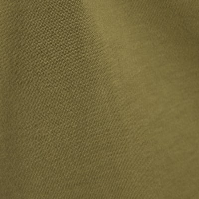 Khaki Short Sleeve Tie Back Seamed Top