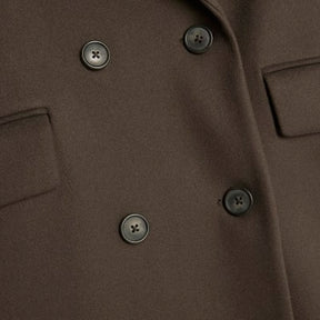 Khaki Tailored Double Breased Coat
