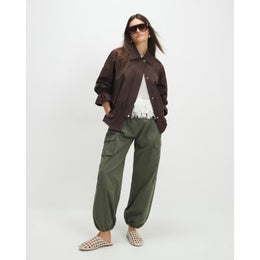 Khaki Utility Cargo Cuffed Joggers