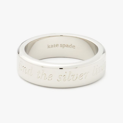 Find The Silver Lining Idiom Ring