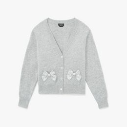 Embellished Bow Cardigan