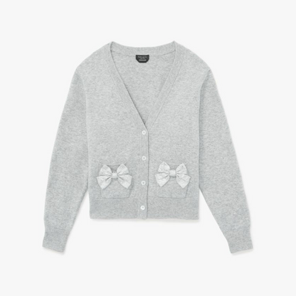 Embellished Bow Cardigan
