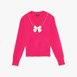 Embellished V-neck Sweater