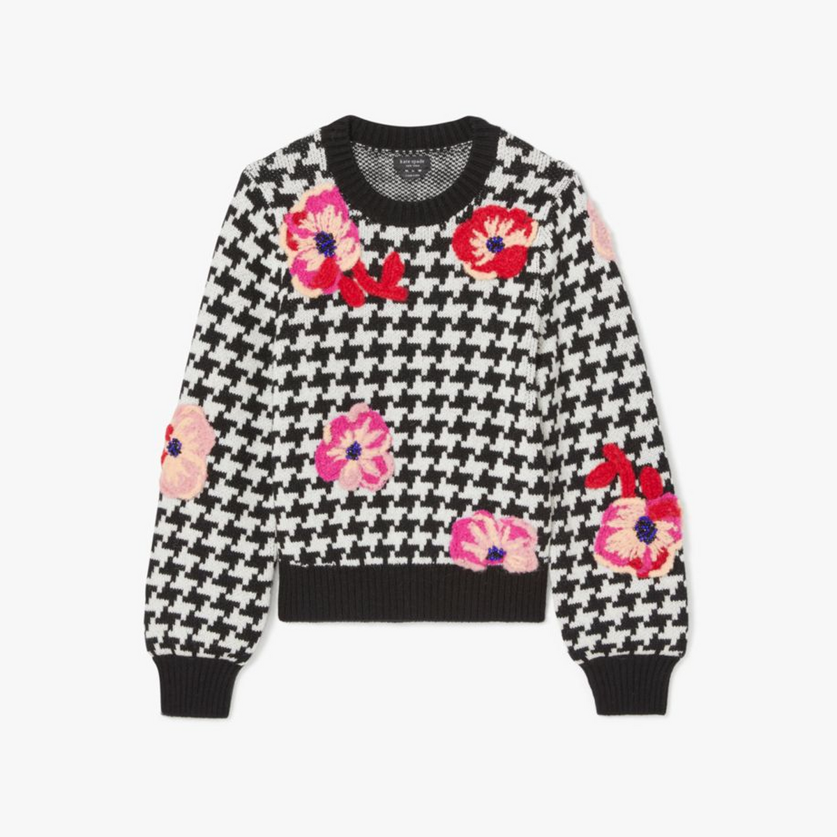 Houndstooth Poppy Sweater