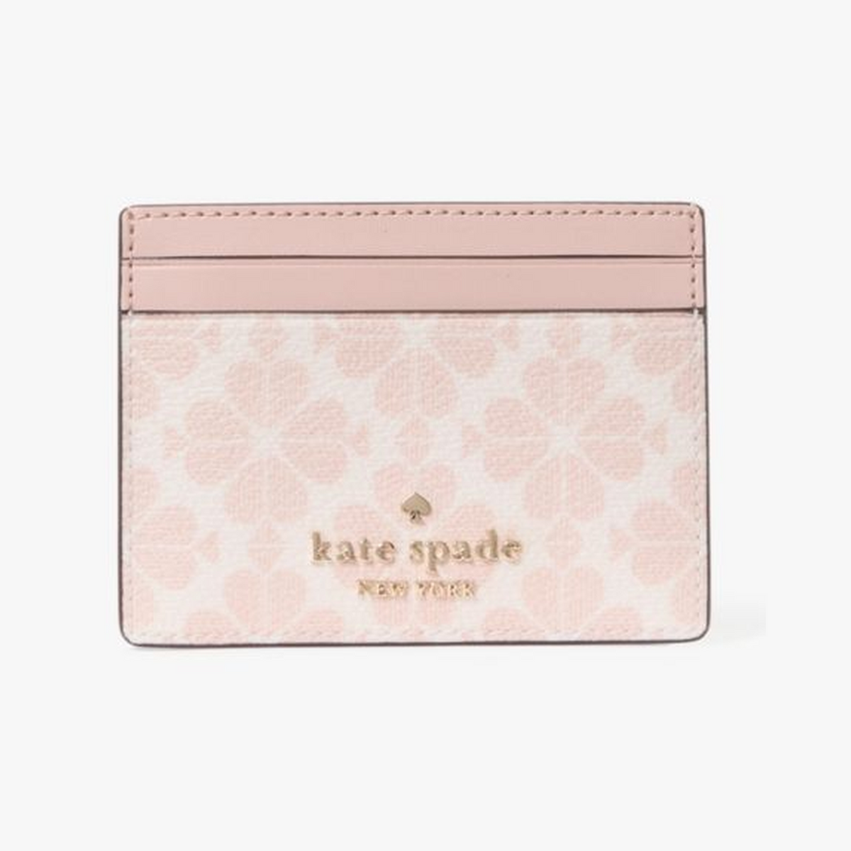 Spade Flower Small Slim Card Holder