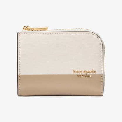 Devin Colorblocked Zip Card Case