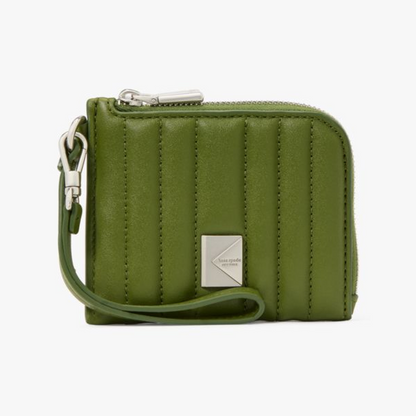 Deco Quilted Card Case Wristlet