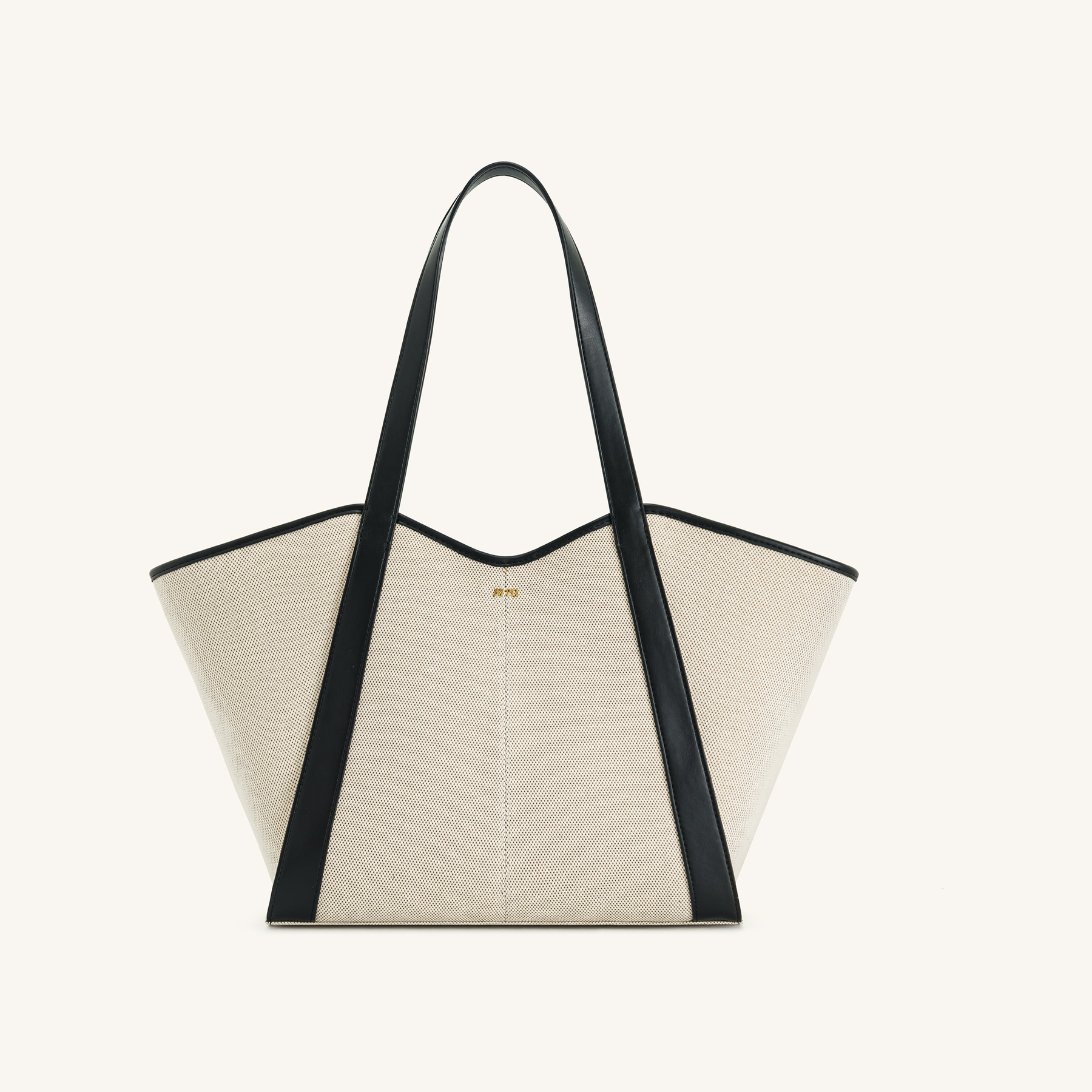 Kiana Large Capacity Tote Bag - Black Canvas