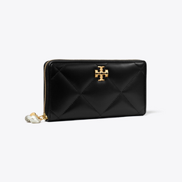 Kira Diamond Quilt Charm Continental Wallet