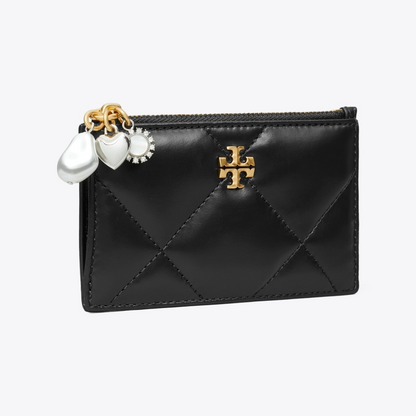 Kira Diamond Quilt Charm Zip Card Case