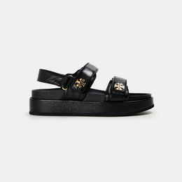 Kira Leather Flat Sandals