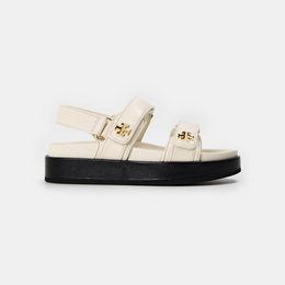 Kira Leather Flat Sandals