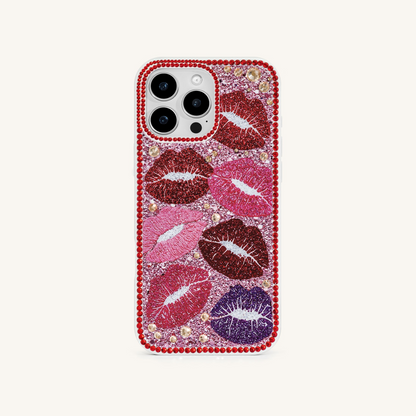 Kiss of Glamour Phone Case - Multicolor Red