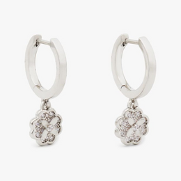 Heritage Bloom Huggie Drop Earrings