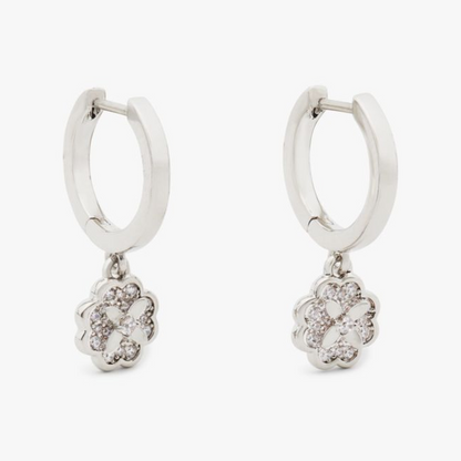 Heritage Bloom Huggie Drop Earrings