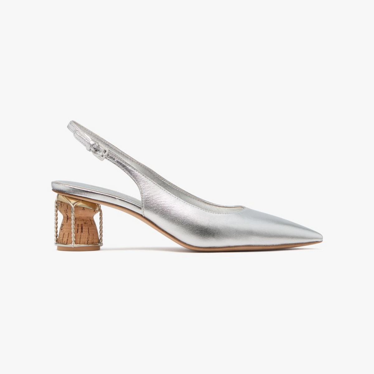 Soiree Metallic Slingback Pumps
