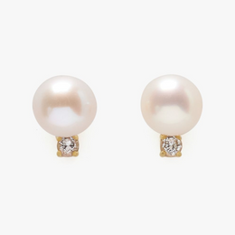 Kate Spade Fine Meant To Be Pearl & Diamond Studs