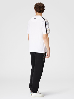 Missoni Zig Zag Sleeve T-Shirt in White
