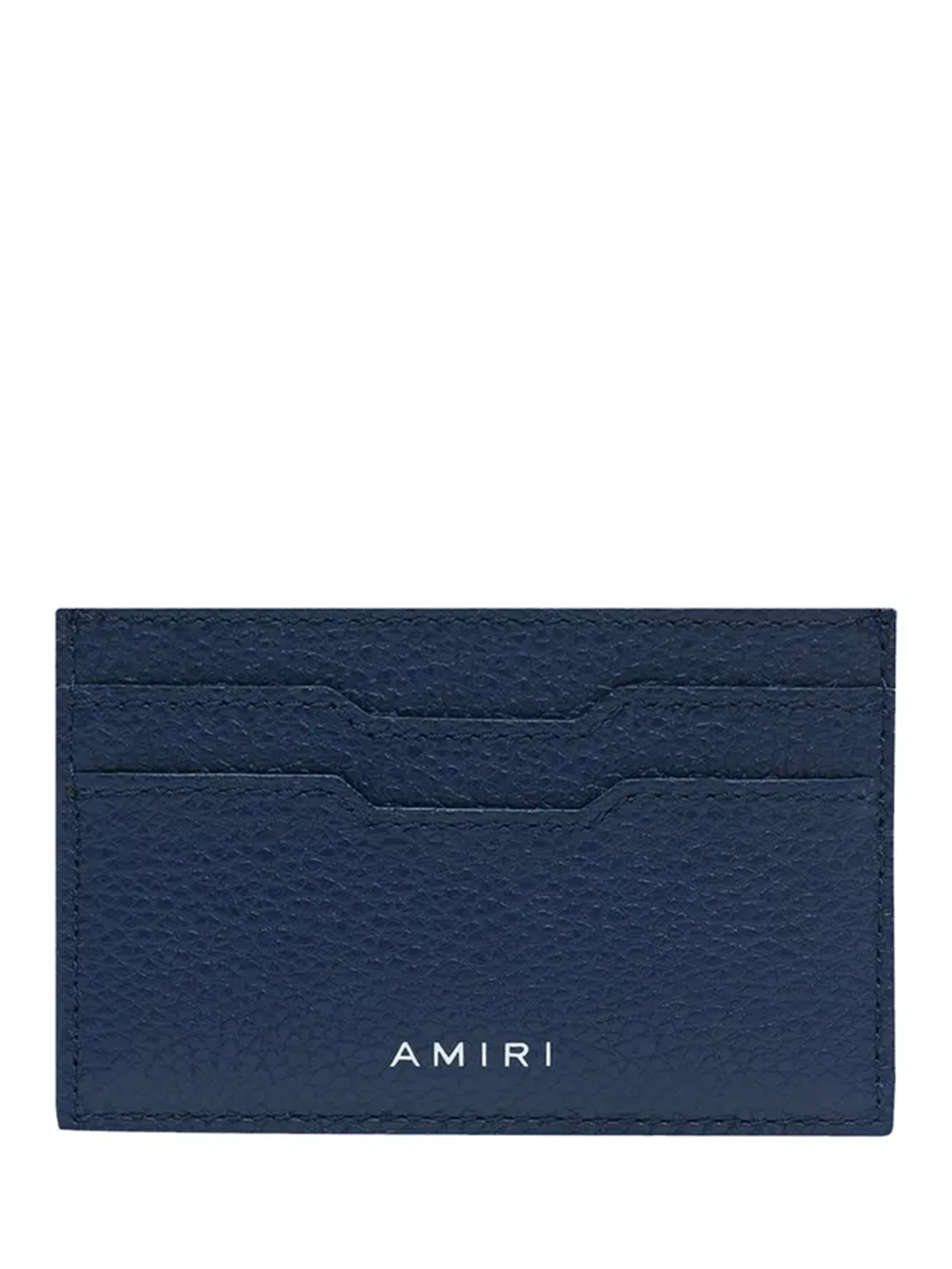 Amiri Iconic Embossed Logo Card Holder in Navy
