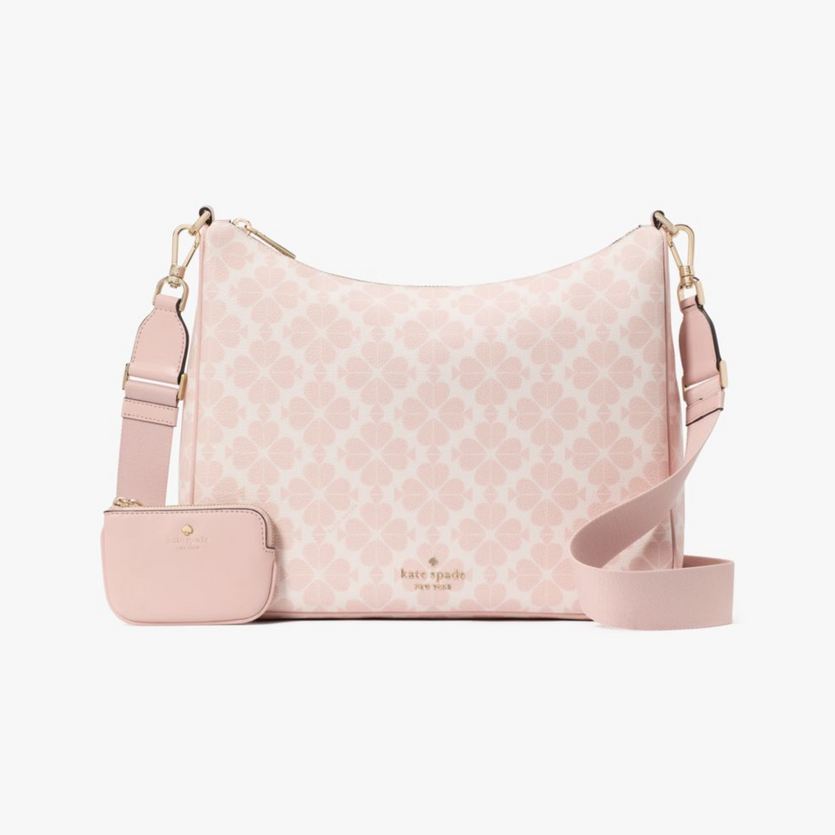 Spade Flower Large Crossbody With Pouch