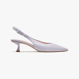 Riley Slingback Smooth Leather Kitten Heel