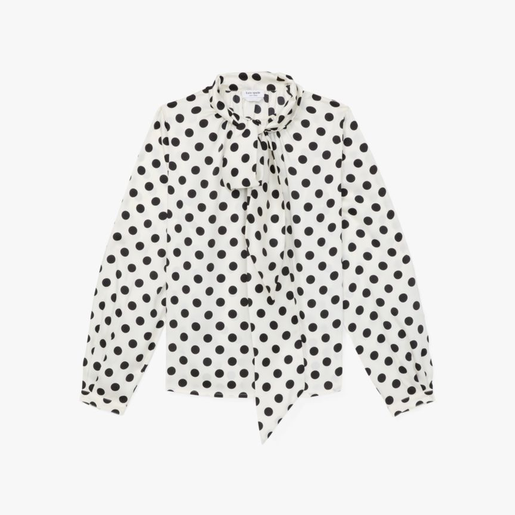 Breezy Dot Tie-neck Shirt