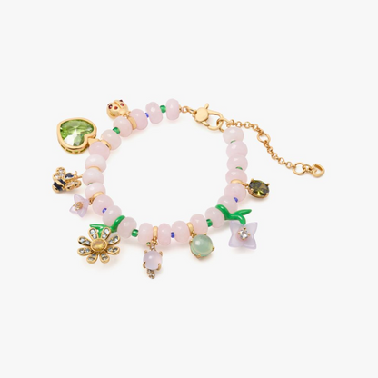 Garden Friends Beaded Charm Bracelet