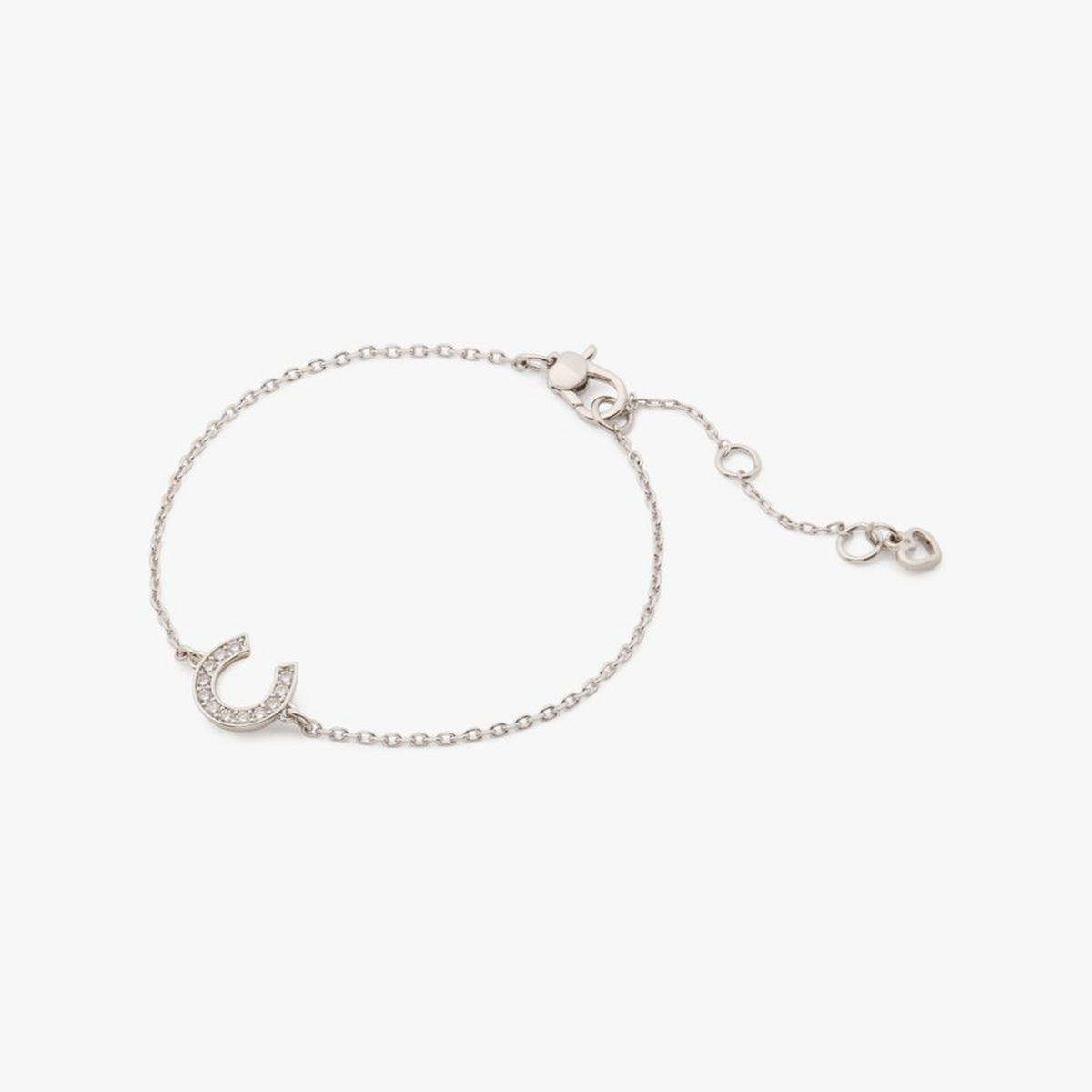 Lucky Charm Pavé Horseshoe Solitaire Bracelet