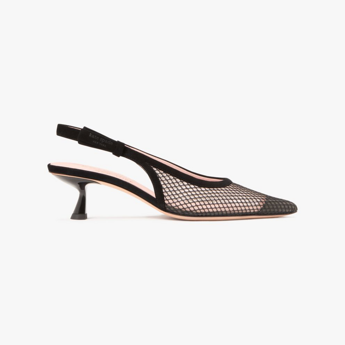 Riley Mesh Slingback Kitten Heel Pumps