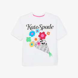 Floral Newspaper Tee
