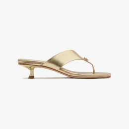 Spade Flower Kitten Heel Sandals