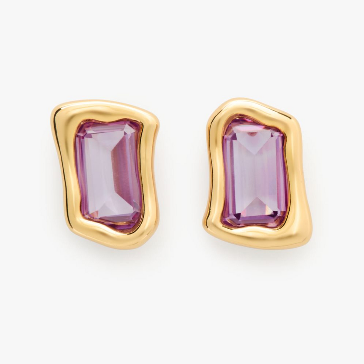 Molten Glass Statement Studs