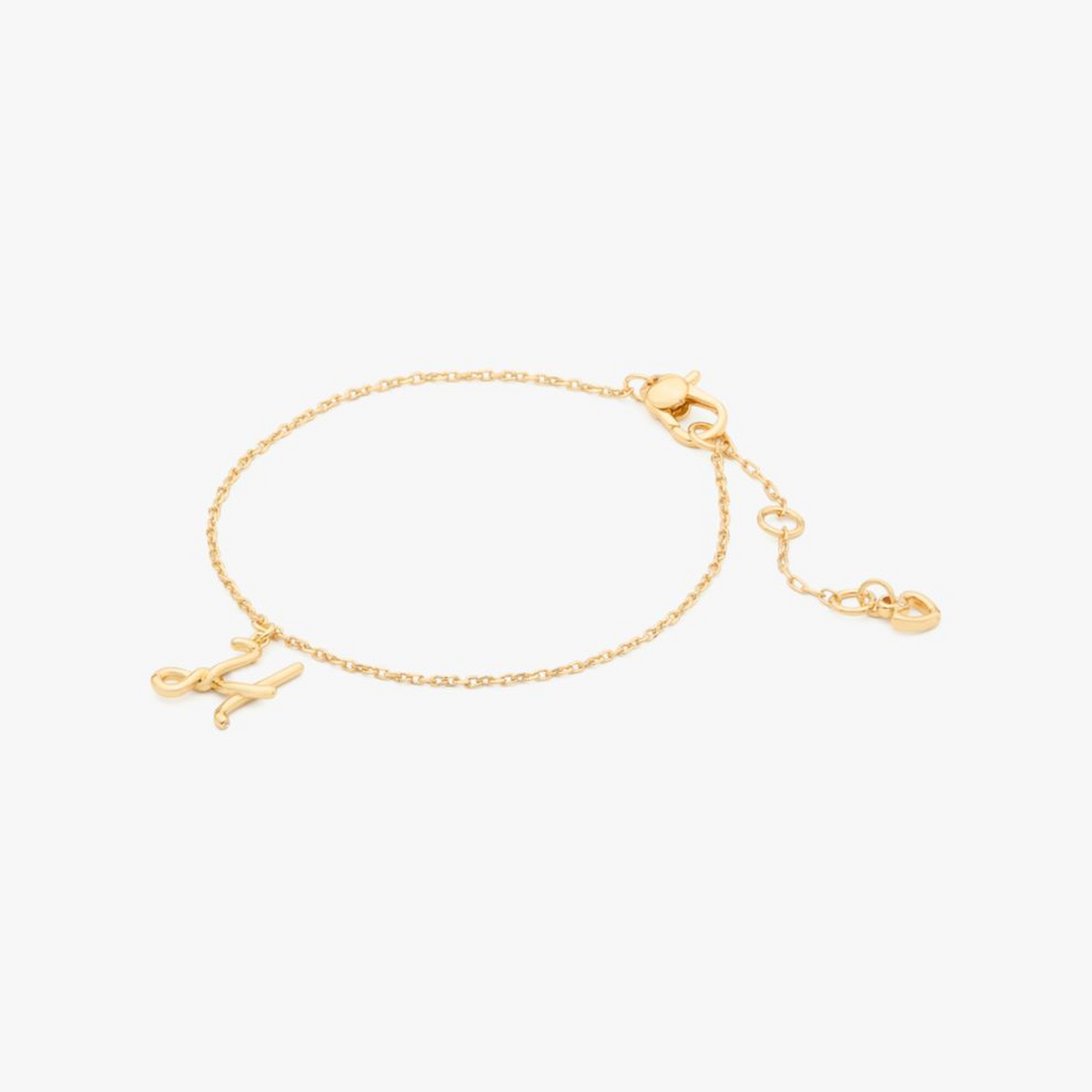 Initial Script Bracelet