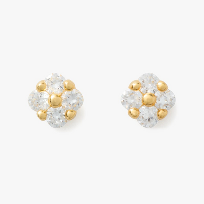 Kate Spade Fine Time To Shine Diamond Flower Studs
