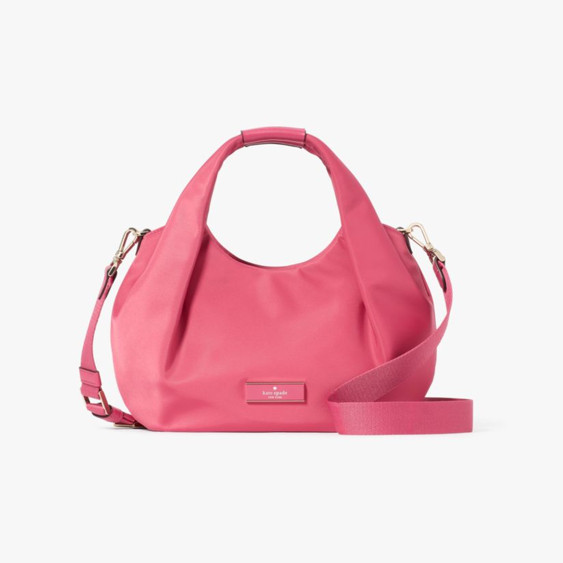 Carter Nylon Small Pleated Crossbody
