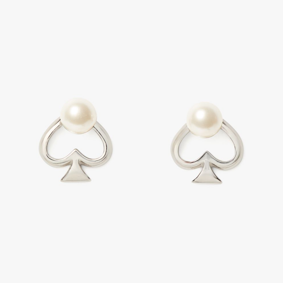 Statement Spade Pearl Studs