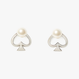 Statement Spade Pearl Studs